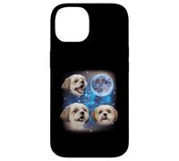 Three Shih Tzu Howling At The Moon Weird Meme Shih Tzu Case for iPhone 14