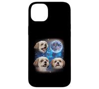 Three Shih Tzu Howling At The Moon Weird Meme Shih Tzu Case for iPhone 14 Plus