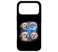 Three Shih Tzu Howling At The Moon Weird Meme Shih Tzu Case for iPhone 17 Pro Max