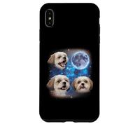 Three Shih Tzu Howling At The Moon Weird Meme Shih Tzu Case for iPhone XS Max