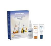 Three Ships - Jelly Drops Routine Beauty Kit | Jelly Drops (30mL), Purify Gel Cleanser (10mL), Radiance Hydrating Cream (7g)