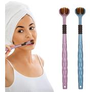 Three Side Toothbrush - Soft Bristle Travel Toothbrush 7.48 x 1.1 Inch | Innovative 7.5 Inch Triple Head Medium Toothbrushes for Adults, Travel Accessories for Men e