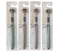 Three-sided 360° toothbrush with soft bristles - three-head design for thorough cleaning without blind spots | Manual toothbrush with ergonomic handle, gentle PBT bristles, tongue scraper on the back