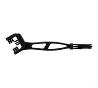 Three-Sided Chain Scrubber for Bicycle Sprocket Cleaning | Dual-head design, cleans both chain sides, sturdy PP material, 23.5cm length, ideal for quick washes(Black)