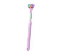 Three Sided Toothbrush | 3 Sided Autisms Sensory Toothbrush Bristle | 3 Bristle Toothbrush | Three Bristle Travel Toothbrush for Adult Kid Teeth Care and Gum Care Deep Cleaning Each Tooth