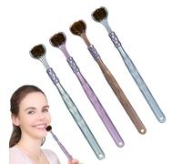 Three-sided toothbrush, three-sided toothbrush, manual toothbrushes, non-slip sensory toothbrushes with triple effect for adults and children, complete gum care