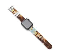 Three Silly Horses with Party Hats Sports Silicone Watch Band Quick Release Waterproof Replacement Strap Compatible with IWatch 42mm/44mm