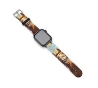 Three Silly Horses with Party Hats Sports Silicone Watch Band Quick Release Waterproof Replacement Strap Compatible with IWatch 38mm/40mm