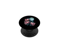 Three Singing Pigs Under Full Moon PopSockets Adhesive PopGrip