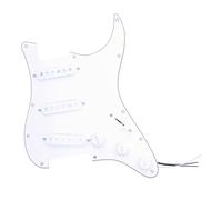 Three-single circuit assembly pickguard pickup suitable for ST electric guitar Alnico aluminum nickel cobalt electric guitar accessories Electric Guitar Loaded Pickguard(Off-white single single single