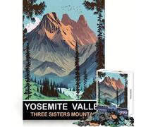 Three Sisters Mountain 1000 Adult Pieces Jigsaw Puzzle Brain Agility Relaxed Leisure Secure Join Warm Xmas Gift (50x75cm)
