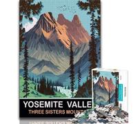 Three Sisters Mountain Jigsaw Puzzles for Adults 1000 Piece,Help The Brain Exercise Addictive Toys to Cultivate Patience Suitable for Couples 50x75cm
