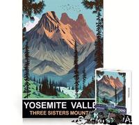 Three Sisters Mountain Jigsaws for Adults1000 Pieces Mental Sharpness Easy Enjoyment Precise Fit Thoughtful Xmas (38x26cm)