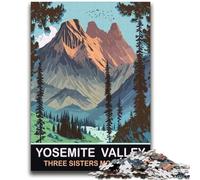 Three Sisters Mountain Puzzles for Adults And Teenagers,Challenging To Complete But Fun And Humorous Educational Game for Birthday (38x52cm)