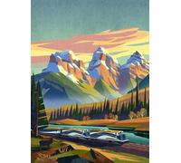 Three Sisters Mountains Jigsaw Puzzle for Adults - 19736 - Every Piece is Unique_1000pcs
