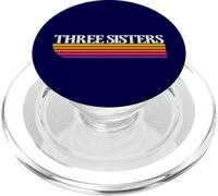 Three Sisters Oregon Retro Graphic - Three Sisters OR PopSockets PopGrip for MagSafe