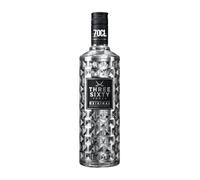 THREE SIXTY VODKA ORIGINAL | 70cl | 37.5% ABV | Premium Vodka | Diamond Filtered Vodka from Germany | Extremely Smooth | Unique Faceted-Cut Bottle | Enjoy Neat as a Shot or Mixed in Cocktails