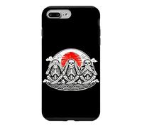 Three Skeleton Monkeys Memento Mori No Evil Japanese Monkey Case for iPhone 7 Plus/8 Plus