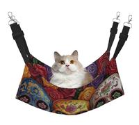 Three Skeletons And Flowers Printed Pet Hammock - Sleeping Hammock For Cats, Rabbits, Ferrets, Puppies, Small Animals