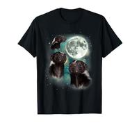 Three Skunks Moon | 3 Skunks Funny Weird Cursed Meme T-Shirt