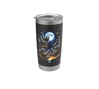 Three Sloths Howling At The Moon Stainless Steel Insulated Tumbler