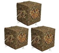 Three Small Animals Guinea Pigs Rabbits Boredom Breaker Medium Hay Cubes