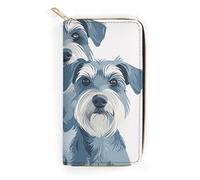 Three Small Dogs Slim Thin Credit Card Wallet, PU Leather Bifold Cash Wallet, Zipper Coin Pocket Id Window Wallet Storage Bag Wallet Coin Purse Pouch Change Holder Small with Zipper for Men And Women