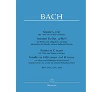 Three Sonatas for Flute BWV 1033, BWV 1031, BWV 1020 (Flute & Piano)