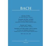 Three Sonatas for Flute: BWV 1033 in C major, BWV 1031 in E-flat major and BWV 1
