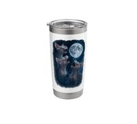 Three Sphynx Cats Howling at The Moon 3 Sphynx Moon Stainless Steel Insulated Tumbler