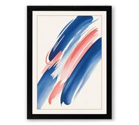 Three Strokes Minimalist Framed Wall Art Print A1 (84.1×59.4cm) Black, Wall Decor for Living Room, Bedroom, Office & Home, Ready to Hang, Art Gift