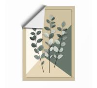 Three Studies Botanical Unframed Wall Art Print A3 (42×29.7cm), Wall Decor for Living Room, Bedroom, Office & Home, Art Gift