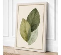Three Studies in Green Canvas Wall Art Print 24x16 Inch
