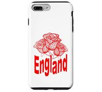 Three Stylized Roses Red Linework England Case for iPhone 7 Plus/8 Plus