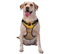 Three Sunflowers On Wooden,Pet Harness,Adjustable Reflective Dog Harness,Pet Leash Vest,XL