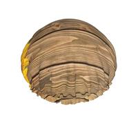 Three Sunflowers On Wooden Print Soft Lined Shower Cap, Double Layer Washable Wide Elastic Band Hair Shower Cap For Bath