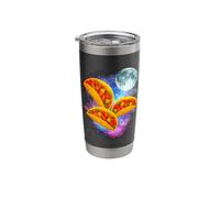 Three Taco Moon | Funny 3 Tacos Howling Meme Weird Cursed Stainless Steel Insulated Tumbler