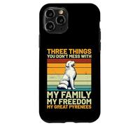 Three Things You Don’t Mess With Great Pyrenees Retro Design Case for iPhone 11 Pro