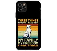 Three Things You Don’t Mess With Great Pyrenees Retro Design Case for iPhone 11 Pro Max