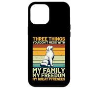 Three Things You Don’t Mess With Great Pyrenees Retro Design Case for iPhone 12 Pro Max