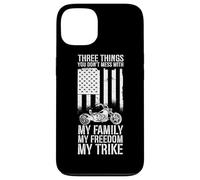 Three Things You Don't Mess With My Family Freedom My Trike Case for iPhone 13