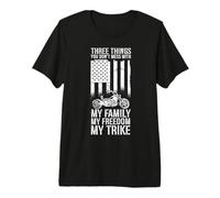 Three Things You Don't Mess with My Family Freedom My Trike Premium T-Shirt