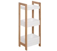 Three-Tier Bamboo Bathroom Rack