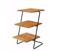 Three-Tier Cake nd - Multi-Layer Dessert Holder for Afternoon Tea Wood ack Rack Red-Brown Color Perfect for Parties & Events Ele Display for Cakes & Treats
