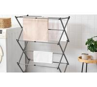 Three-Tier Extendable Clothes Airer:Grey