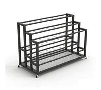 Three-Tier Holder nizerMulti-Compartment Storage Rack with 12/18/24 SlotsStepped Design for Efficient Space Management (106x43x72 cm)