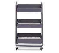 Three Tier Trolley, Lightweight And Compact Storage Garden Trolley Interiors by Premier Grey One Size