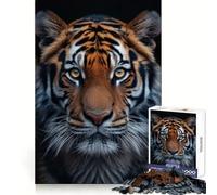 Three Tigers Jigsaws 1000 Pieces for Adults Brain Challenge Toy Peaceful Time Clear Cut Art Collectible (50x75cm)