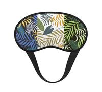 Three Tropical Leaves, Full Eye Covers Light Blocking Eye Masks Blackout Sleep Eye Muffs