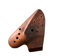 Three Tube Ceramics Ocarina 12 Holes Alto C Key Matte Smoked Professional Ocarina Of Time Music Instruments (Color : 5G)
